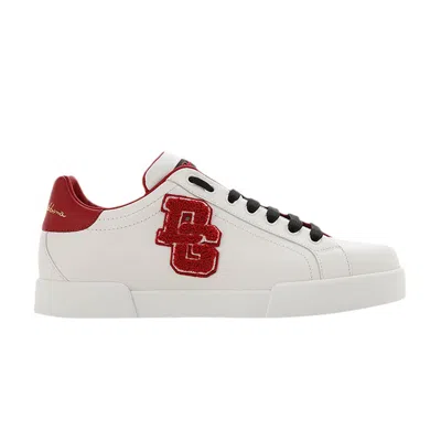 Pre-owned Dolce & Gabbana Portofino 'white Red' | Men's Size 39.5
