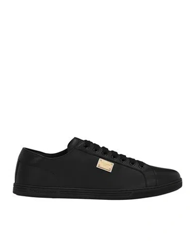 Dolce & Gabbana Saint Tropez Sneakers Man Sneakers Black Size 8 Leather