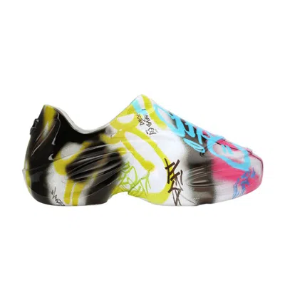 Pre-owned Dolce & Gabbana Shiny Lacquered Toy Sneaker 'graffiti' | Multi-color | Men's Size 44