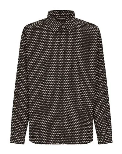 Dolce & Gabbana Shirt Man Shirt Black Size 17 Cotton