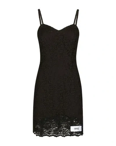 Dolce & Gabbana Short Dress Woman Mini Dress Black Size 10 Viscose