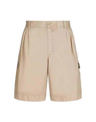 Dolce & Gabbana Shorts Man Shorts & Bermuda Shorts Beige Size 38 Cotton In White