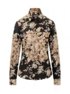 Dolce & Gabbana Charmeuse Shirt Shirt And Blouse Multicolor In Black