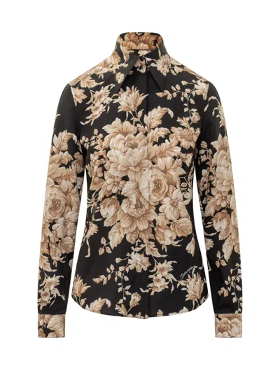 DOLCE & GABBANA DOLCE & GABBANA DOLCE & GABBANA SILK FLOWER SHIRT