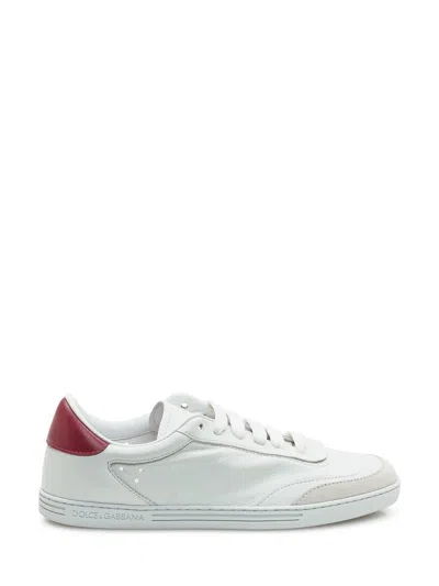 Dolce & Gabbana Sneakers With Red Detail In White