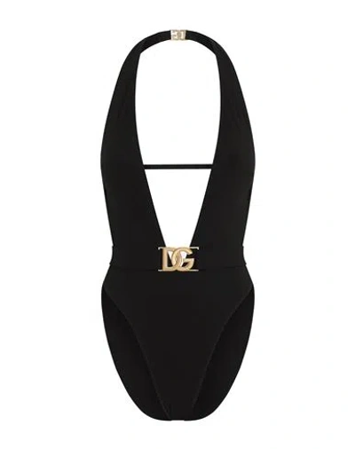 Dolce & Gabbana Swimsuit Woman One-piece Swimsuit Black Size 3 Nylon