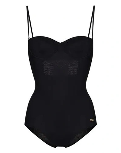 Dolce & Gabbana Swimsuit Woman One-piece Swimsuit Black Size 3 Polyamide