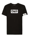 Dolce & Gabbana Logo-decorated T-shirt In Black