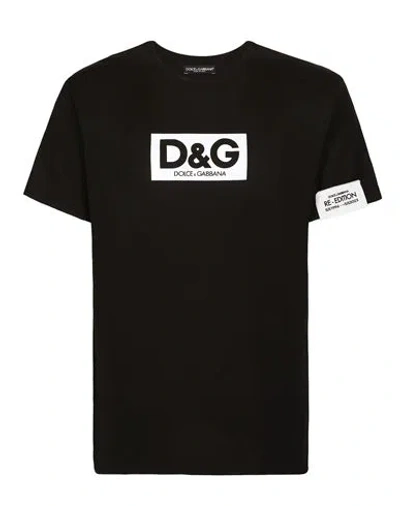 Dolce & Gabbana T-shirts Man T-shirt Black Size 42 Cotton