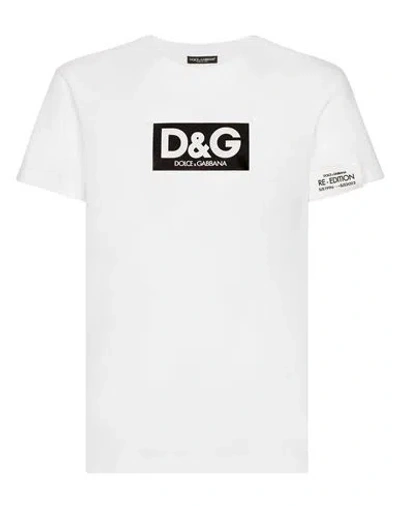 Dolce & Gabbana T-shirts Man T-shirt White Size 42 Cotton