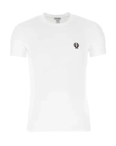 Dolce & Gabbana T-shirts Man T-shirt White Size 4 Cotton