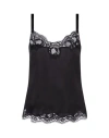 Dolce & Gabbana Lingerie Top In Satin And Lace In Black