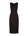 Dolce & Gabbana Sleeveless Scoop Neck Jersey Midi Dress In Black