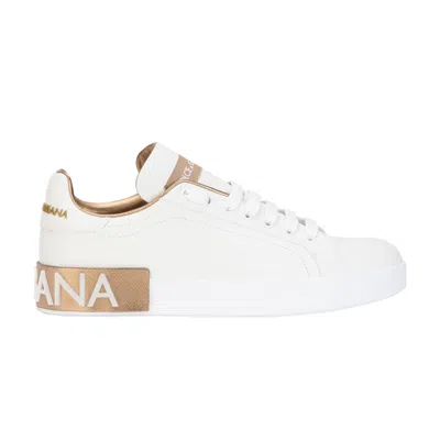 Pre-owned Dolce & Gabbana Wmns Portofino 'white Gold' | Women's Size 41