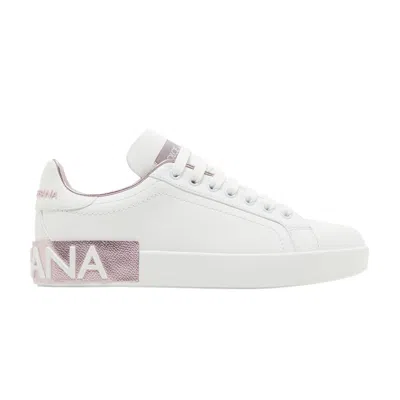 Pre-owned Dolce & Gabbana Wmns Portofino 'white Pink' | Women's Size 40