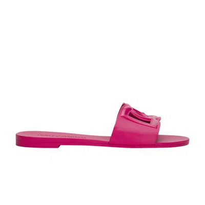 Pre-owned Dolce & Gabbana Wmns Slides 'cut Out Logo - Pink' | Women's Size 36