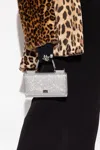 Dolce & Gabbana Kim Dolcegabbana Crystal-embellished Logo Mini Bag In Silver