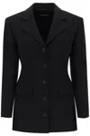 Dolce & Gabbana Black Virgin Wool Blazer In Black