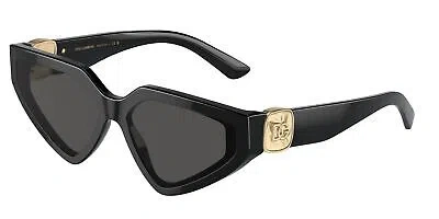 Pre-owned Dolce & Gabbana Dolce N Gabbana Dg4469 501 87 Black Dark Grey 59 Mm Women's Sunglasses In Gray
