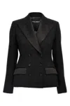 Dolce & Gabbana Tuxedo Blazer With Peak Lapel And Structured Shoulders