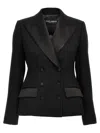 Dolce & Gabbana Tuxedo Blazer With Peak Lapel And Structured Shoulders