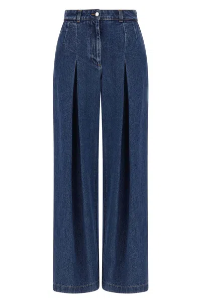 Dolce & Gabbana 'dolce' Waist Jeans In Blue