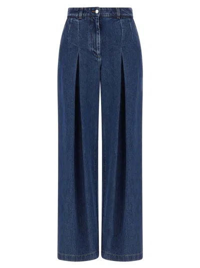 Dolce & Gabbana 'dolce' Waist Jeans In Blue