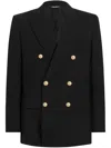 Dolce & Gabbana Suit Double-breasted Gold Buttons In N0000 Nero