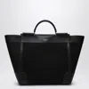 Dolce & Gabbana Dolce&gabbana Black Fabric And Leather Tote Bag In Black