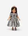 Dolce & Gabbana Doll With Sequined Dress In Multi-colored