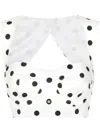 DOLCE & GABBANA DOLCE & GABBANA DOTS PRINT COTTON TOP