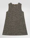 Dolce & Gabbana Dotted Wool Blend Dress In Multi
