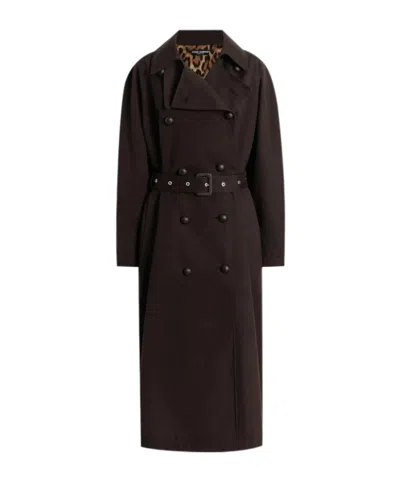 DOLCE & GABBANA DOUBLE-BREASTED BELTED COAT