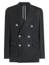 Dolce & Gabbana Sicilia Light Double-breasted Jacket In Linen Canvas