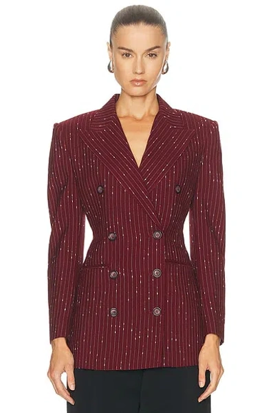 Dolce & Gabbana Double Breasted Blazer In Red