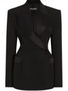 Dolce & Gabbana Double-breasted Blazer Peak Lapels In Black