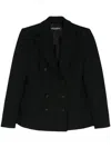 Dolce & Gabbana Double-breasted Blazer In Black