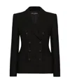 Dolce & Gabbana Double-breasted Blazer In Black