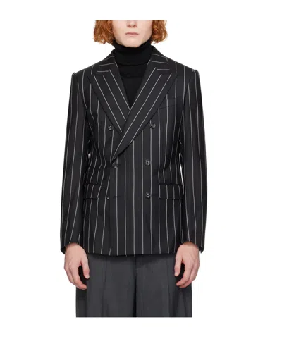 Dolce & Gabbana Double-breasted Blazer In Black