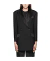 Dolce & Gabbana Double-breasted Blazer In Black