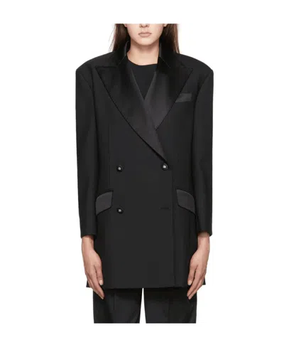 Dolce & Gabbana Double-breasted Blazer In Black