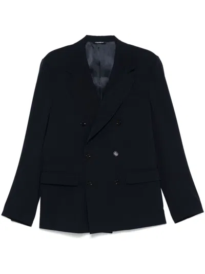 Dolce & Gabbana Double-breasted Blazer In Blue