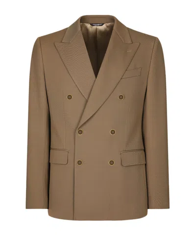 DOLCE & GABBANA DOLCE  GABBANA DOUBLE-BREASTED GABARDINE JACKET