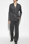 Dolce & Gabbana Double-breasted Blazer In Grey