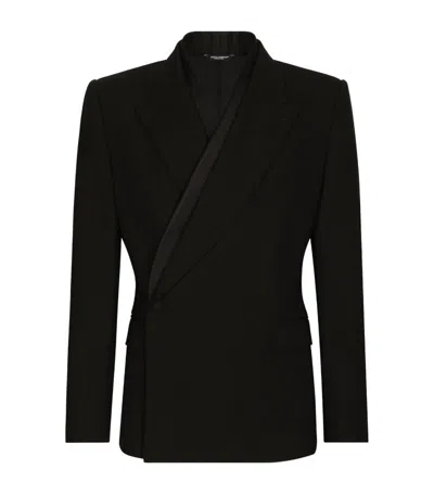 Dolce & Gabbana Double-breasted Blazer In Black  