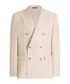 Dolce & Gabbana Deconstructed Linen Jacket In Nude