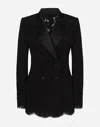 Dolce & Gabbana Black Double-breasted Blazer In ブラック