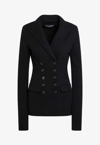 DOLCE & GABBANA DOUBLE-BREASTED BUTTONED BLAZER