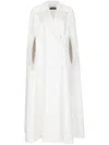 Dolce & Gabbana Double-breasted Wool Cape In White