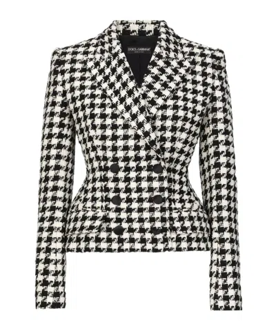 DOLCE & GABBANA DOUBLE BREASTED CHECK BLAZER